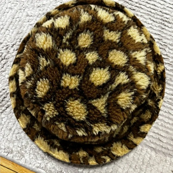Coach Signature Monogram Bucket Hat - Tan & Brown - Picture 3 of 7